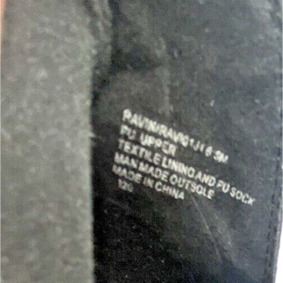 Madden Girl Chunky Black Faux Leather Ankle Booties Heeled Boots Sz 6.5 M Boho - Picture 7 of 11